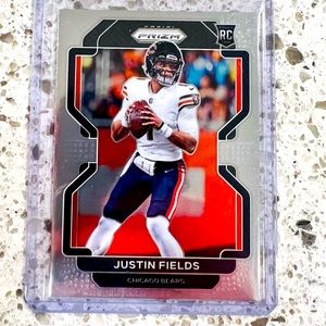 JUSTIN FIELDS ROOKIE BASE CARD CHICAGO BEARS PANINI